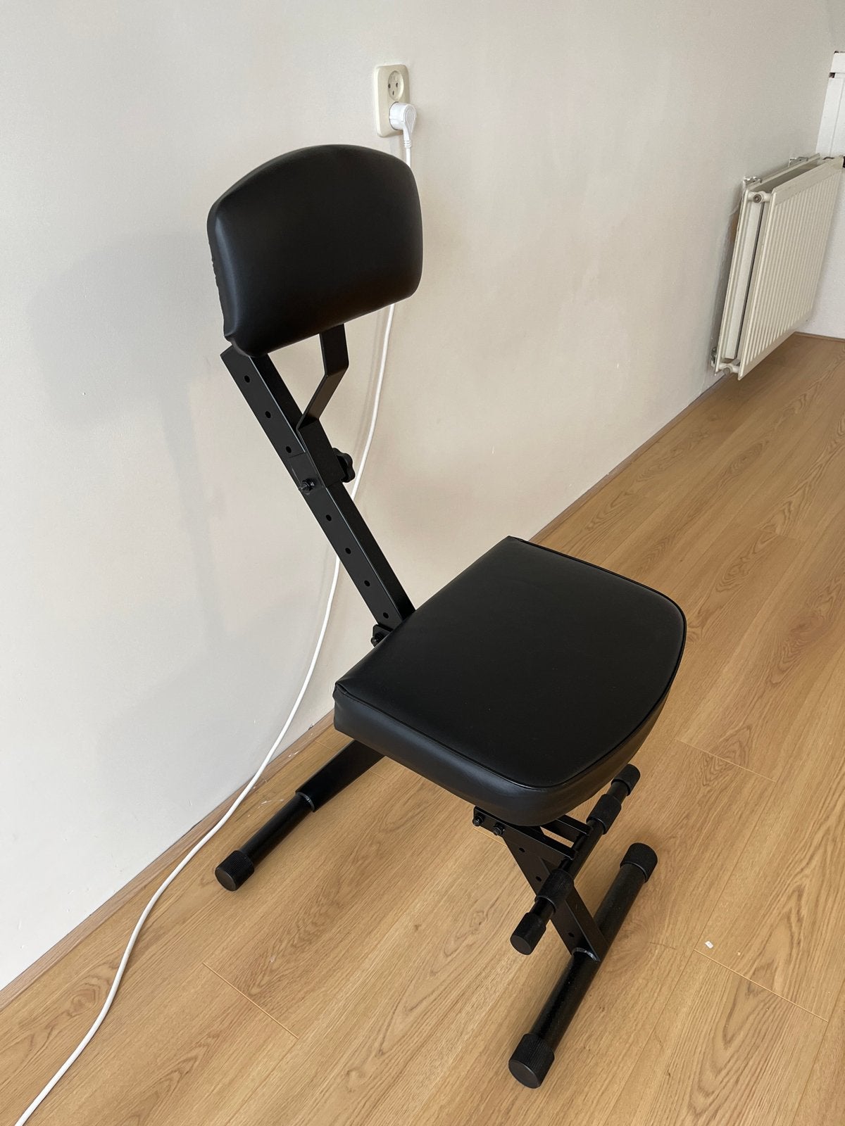 Verstelbare Muzikantenkruk - Ergonomisch en Comfortabel, Ophalen, Gebruikt, Zwart, Metaal