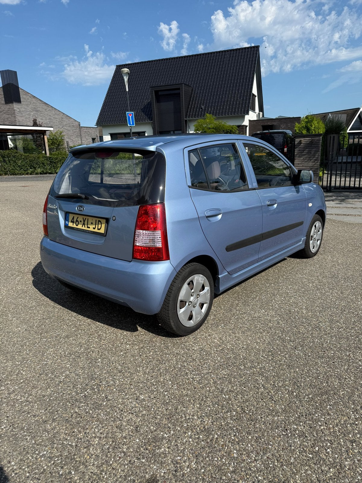 Kia Picanto LX uitvoering 5 Deurs 1.0 met airco dealer ond., Voorwielaandrijving, Stof, Blauw, 61 pk