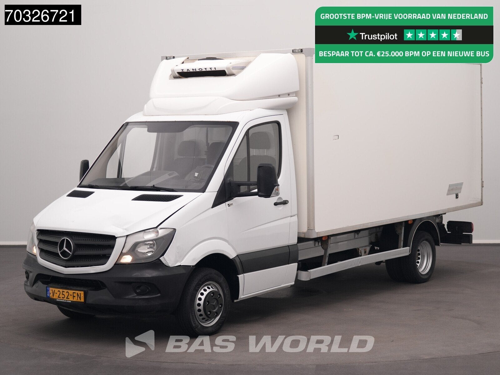Mercedes Sprinter 516 CDI Euro6 Koelwagen Zijdeur Airco Came, Auto's, Stof, Gebruikt, Euro 6, Mercedes-Benz