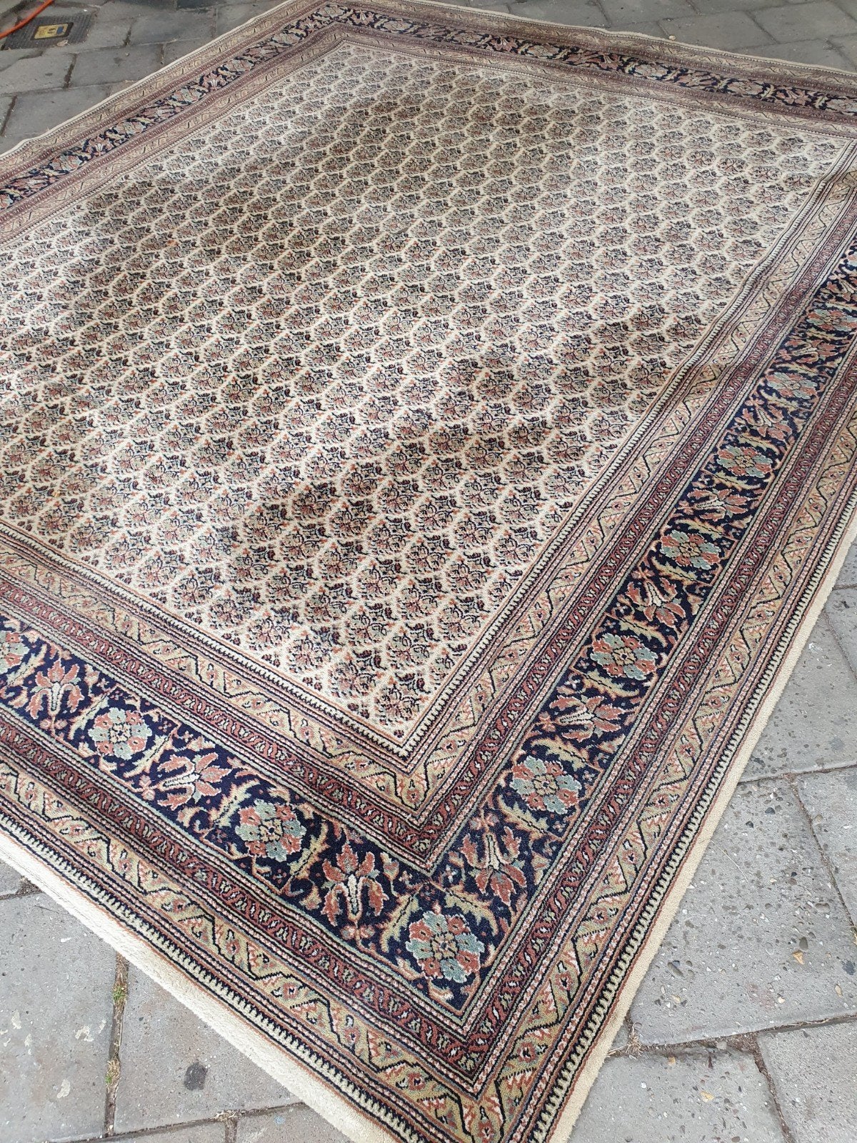 Vintage perzisch tapijt Ardebil, Gebruikt, 200 cm of meer, Ophalen of Verzenden, 200 cm of meer