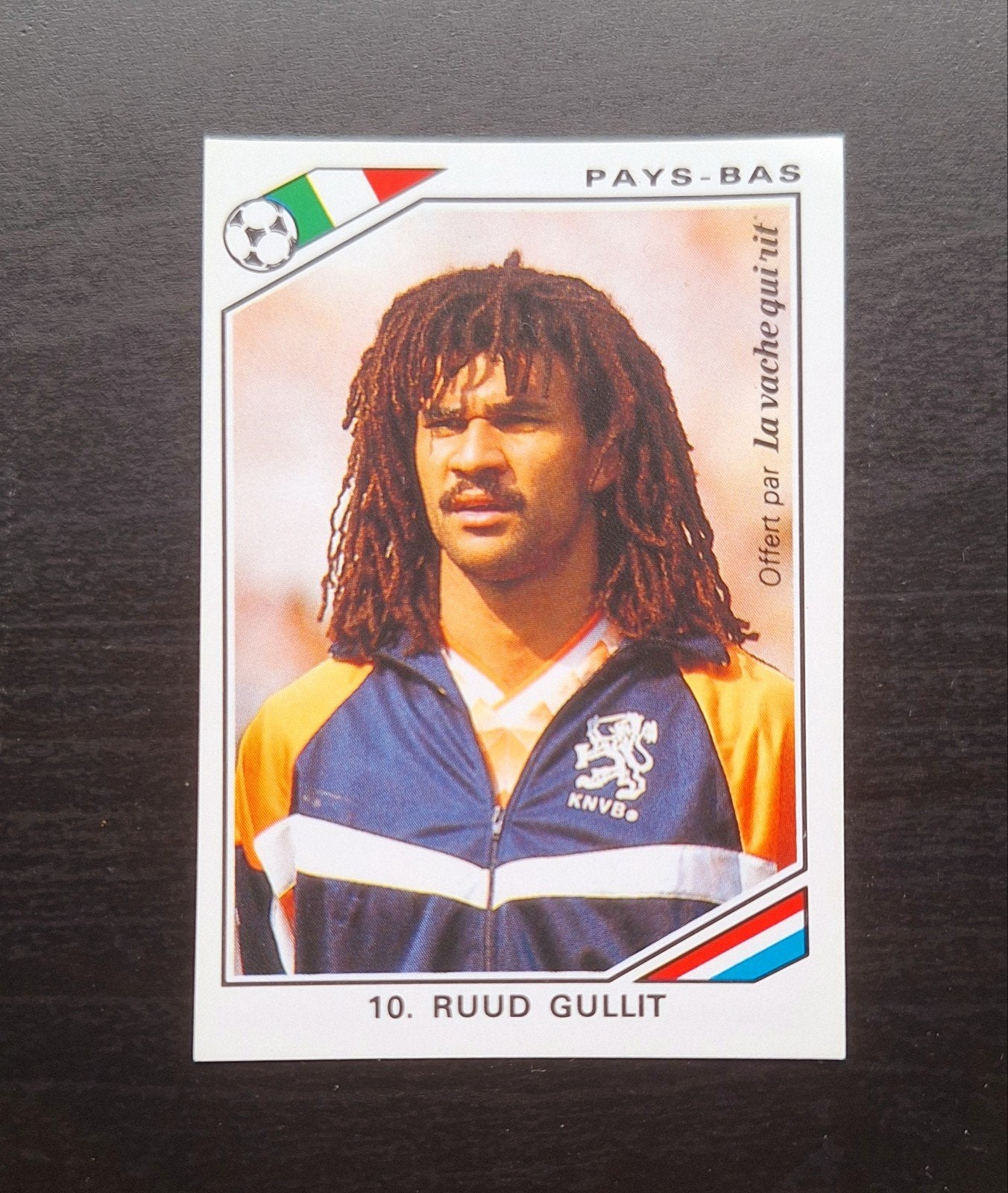 Special edition Panini sticker van Ruud Gullit., Verzenden, Zo goed als nieuw, Overige binnenlandse clubs, Poster, Plaatje of Sticker