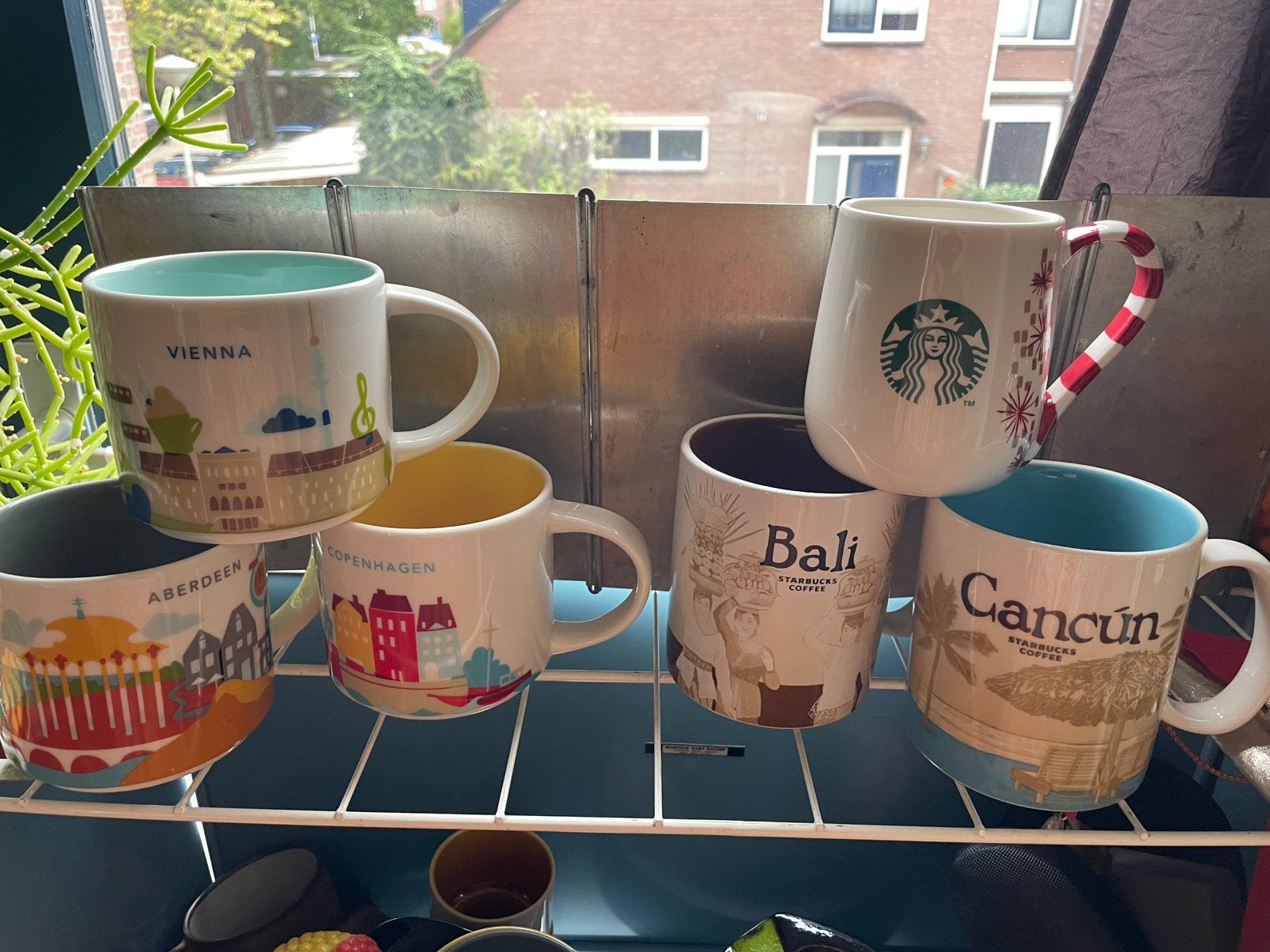 6 Mokken Starbucks City mugs, Ophalen of Verzenden, Zo goed als nieuw, Gebruiksvoorwerp