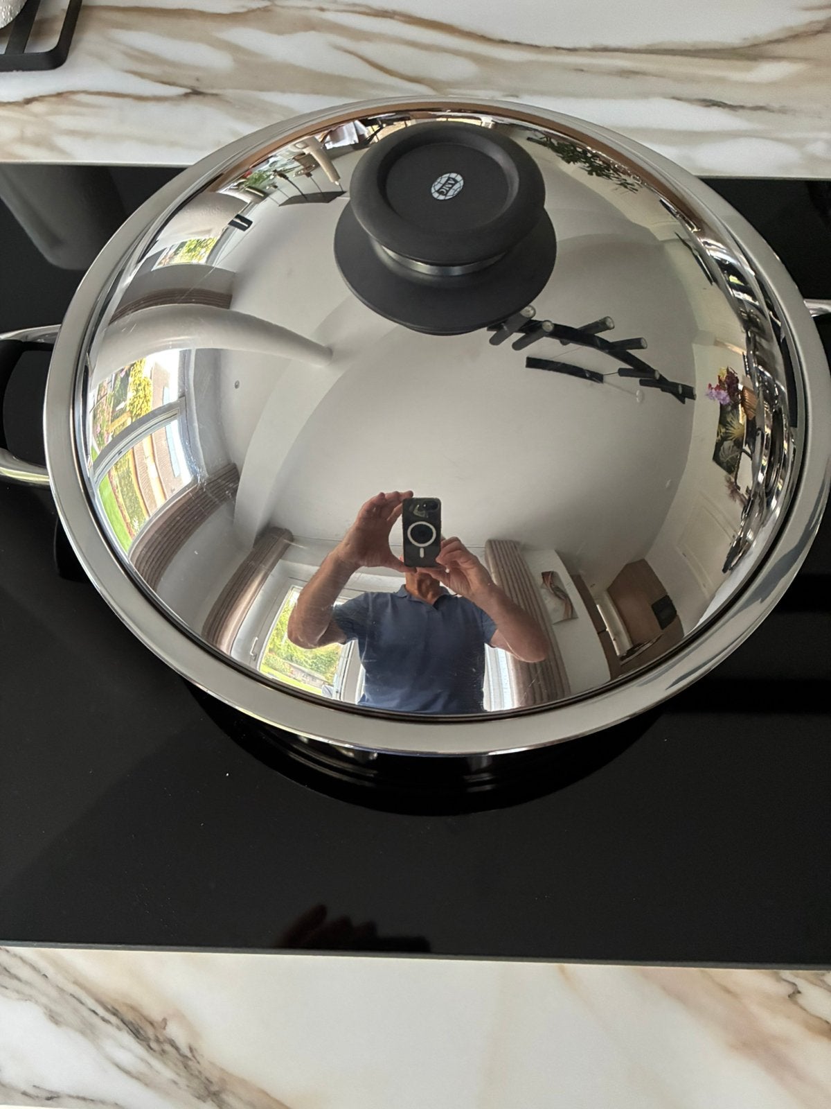 AMC grote wok 5 liter softline., Ophalen of Verzenden, Zo goed als nieuw, AMC, Wok