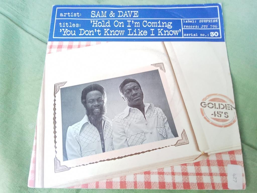 Sam & Dave.      Hold on I'm coming, Gebruikt, Verzenden, 7 inch, Single