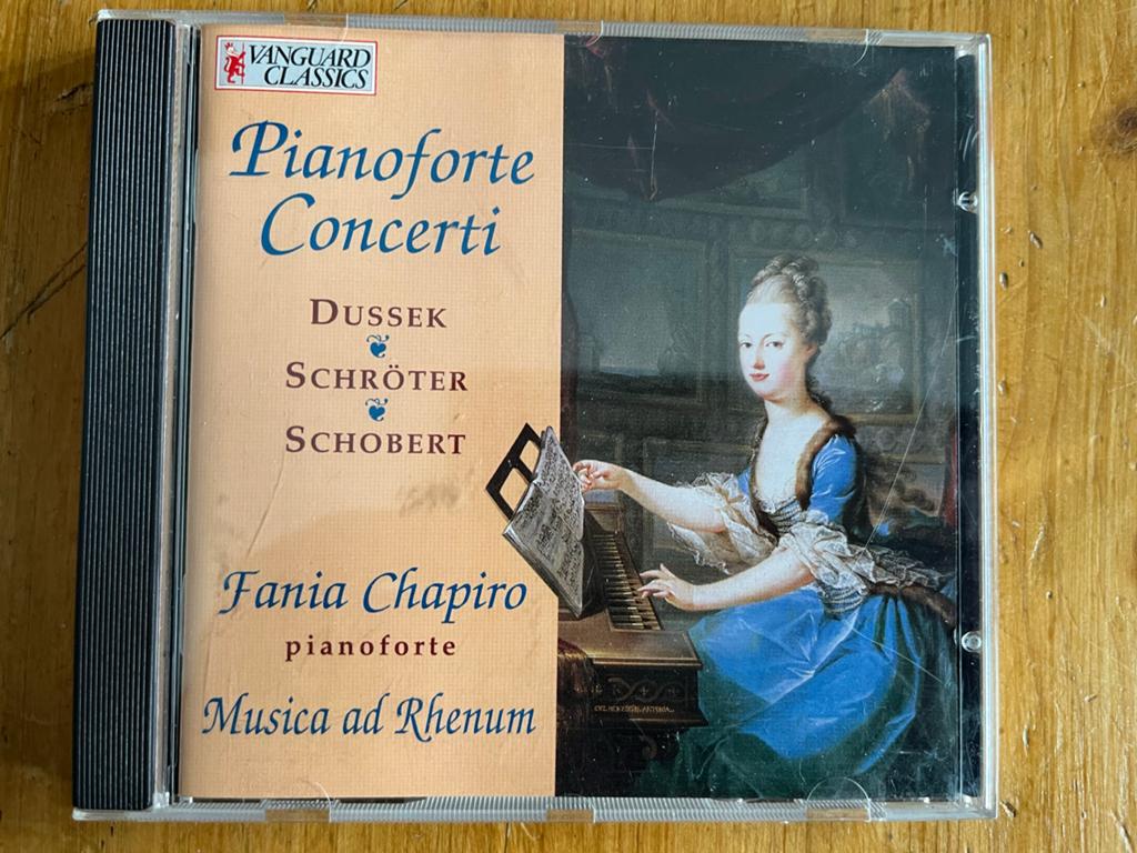 te koop cd Pianoforte Concerti - fania chapiro, Ophalen of Verzenden, Barok, Zo goed als nieuw