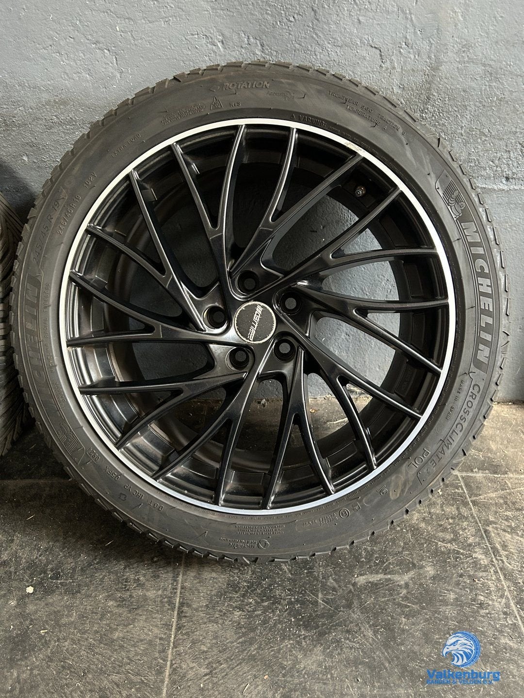 6-7mm! Mercedes Vito V-klasse W447 19 inch zwarte GMP velgen, 19 inch, -, -, Banden en Velgen