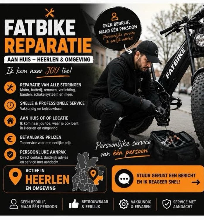 Fatbike reparatie, 59 cm of meer, Verzenden, Overige merken