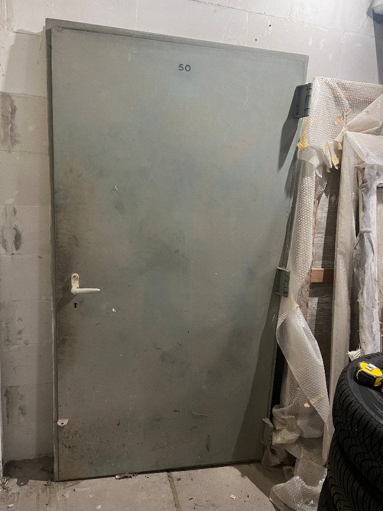 stalen deur, Ophalen, Gebruikt, 80 tot 100 cm, Minder dan 200 cm