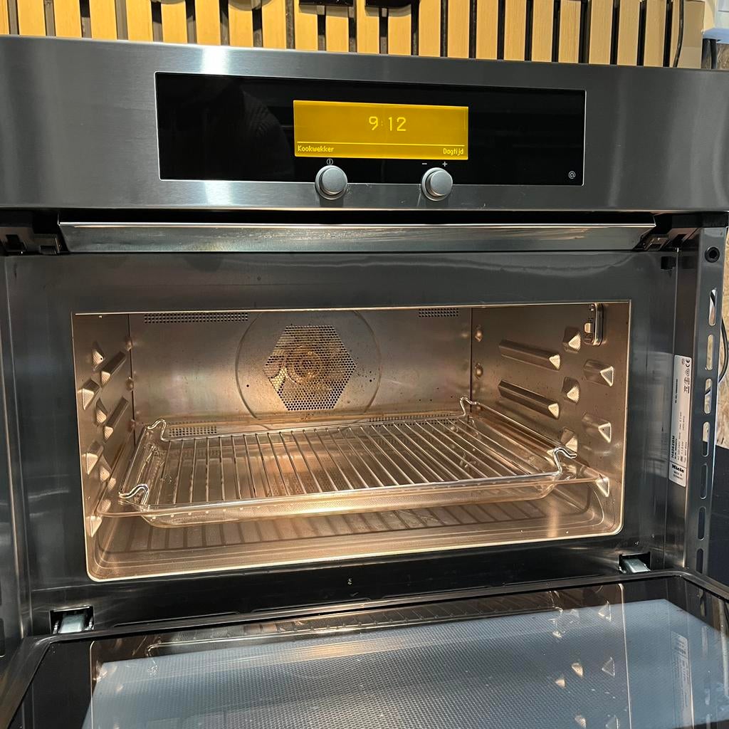 Luxe Miele combi oven magnetron, Witgoed en Apparatuur, Ovens, Ophalen, Zo goed als nieuw, Oven met grill, Inbouw