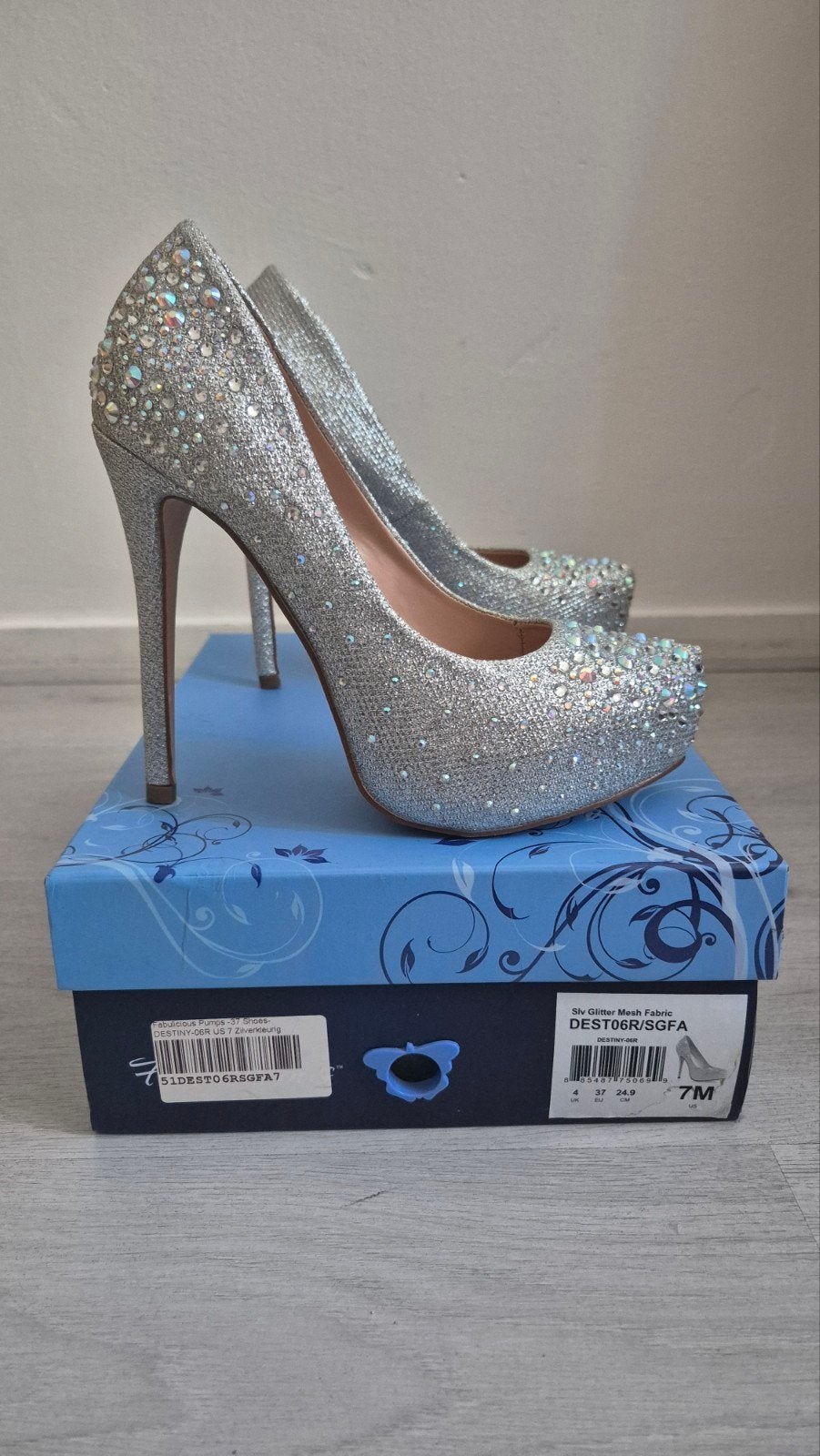 Nieuw. Pleaser Fabulicious Destiny 06R Glitter Pumps Maat 37, Kleding | Dames, Pumps, Ophalen of Verzenden, Zo goed als nieuw