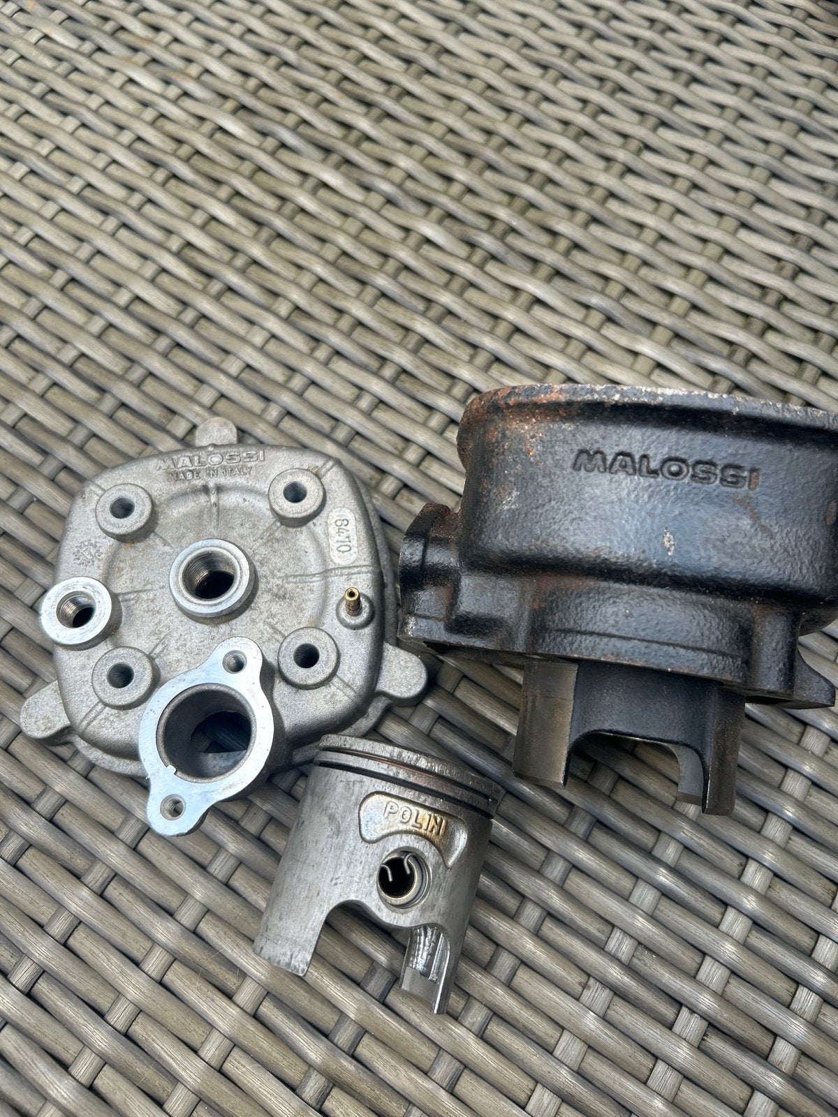 Malossi 70cc LC Cilinder met Polini Zuiger (mist zuigerveren, Ophalen of Verzenden, Gebruikt, Cilinder