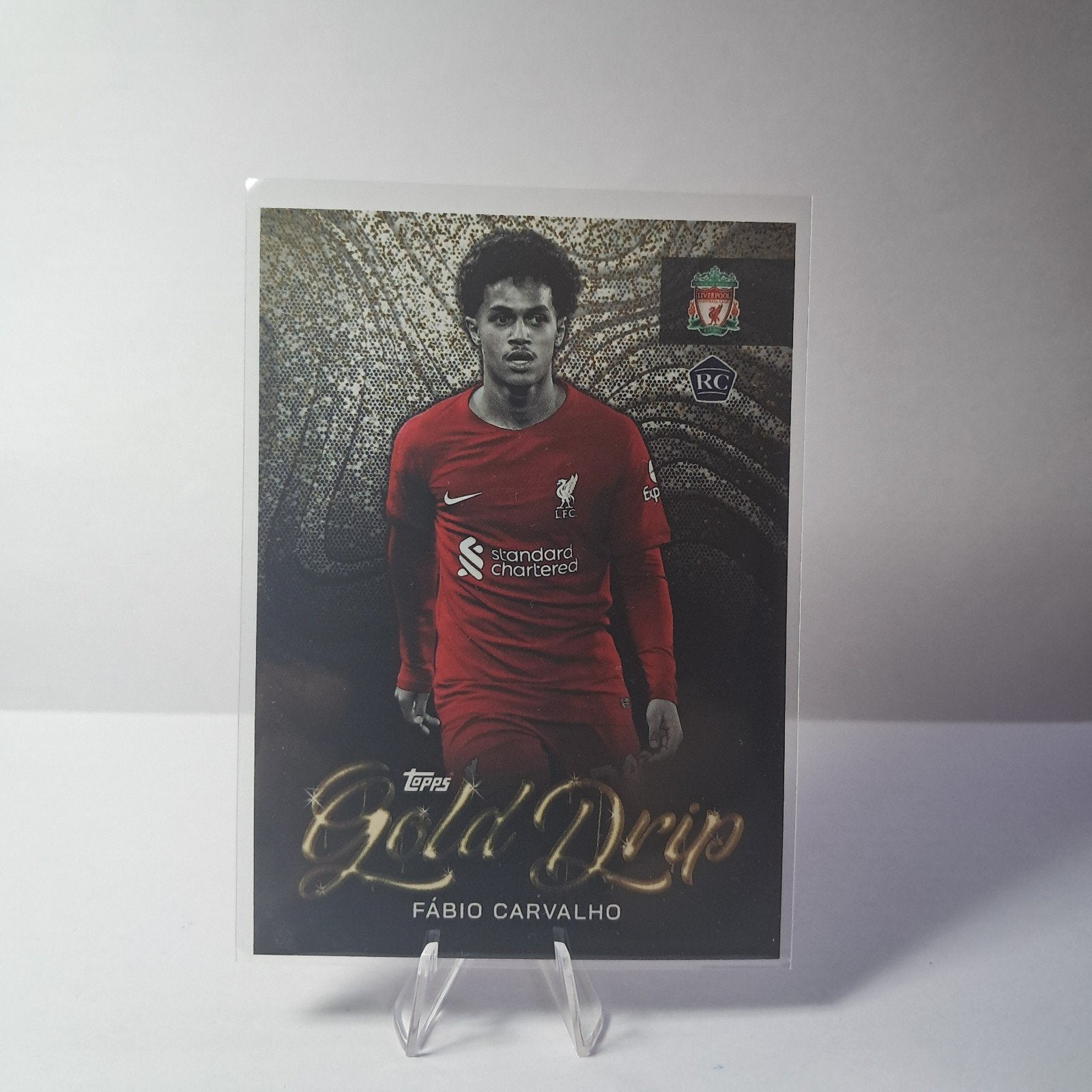 topps liverpool fan set gold drip carvalho rookie, Ophalen of Verzenden, Nieuw, Plaatje