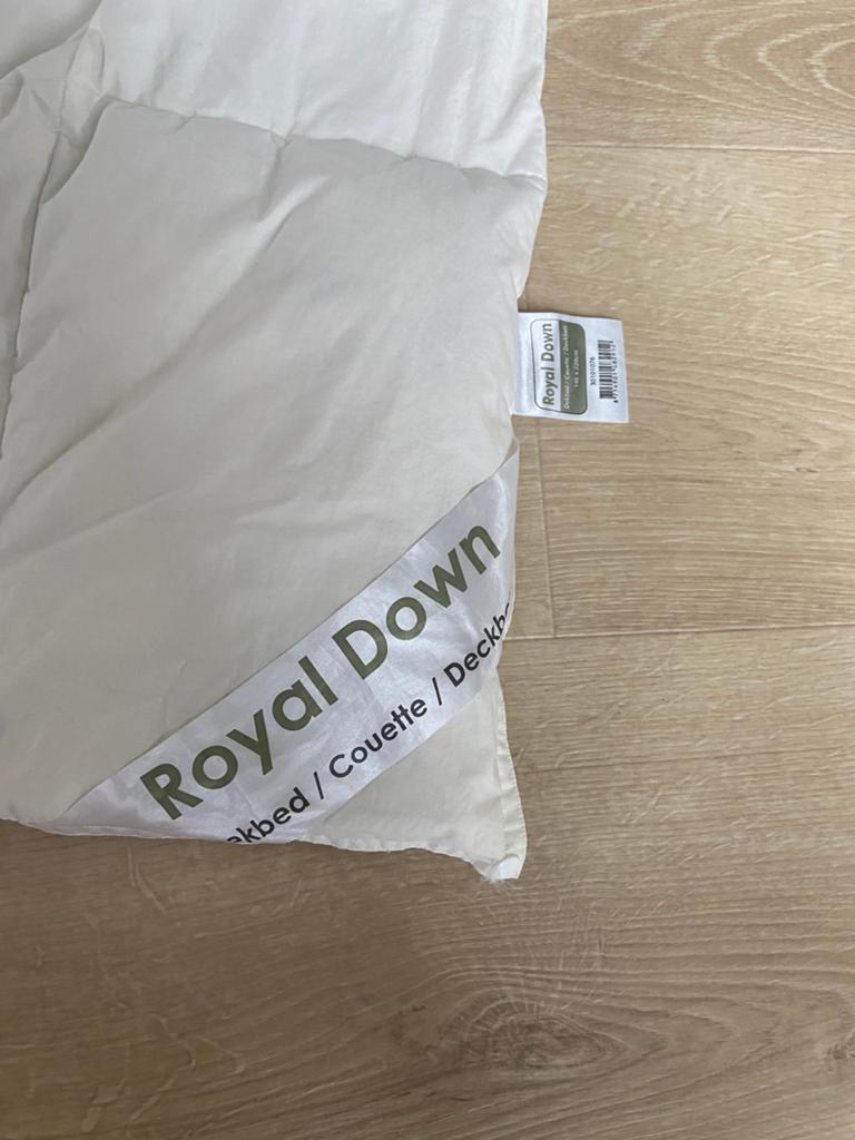 Royal down donzen 4 seizoenen dekbed eenpersoons 140x220cm, Huis en Inrichting, Slaapkamer | Beddengoed, Gebruikt, Eenpersoons