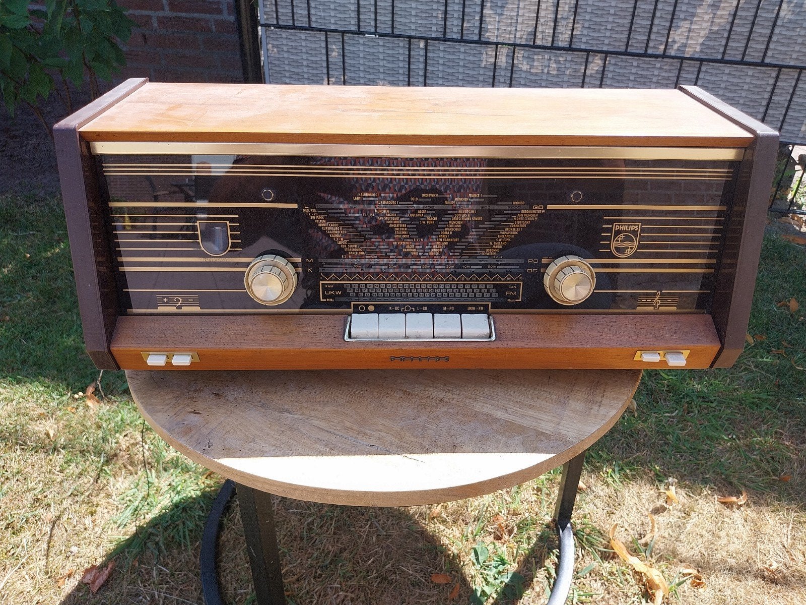 Vintage Philips buizenradio - werkend, Ophalen, Gebruikt, Radio