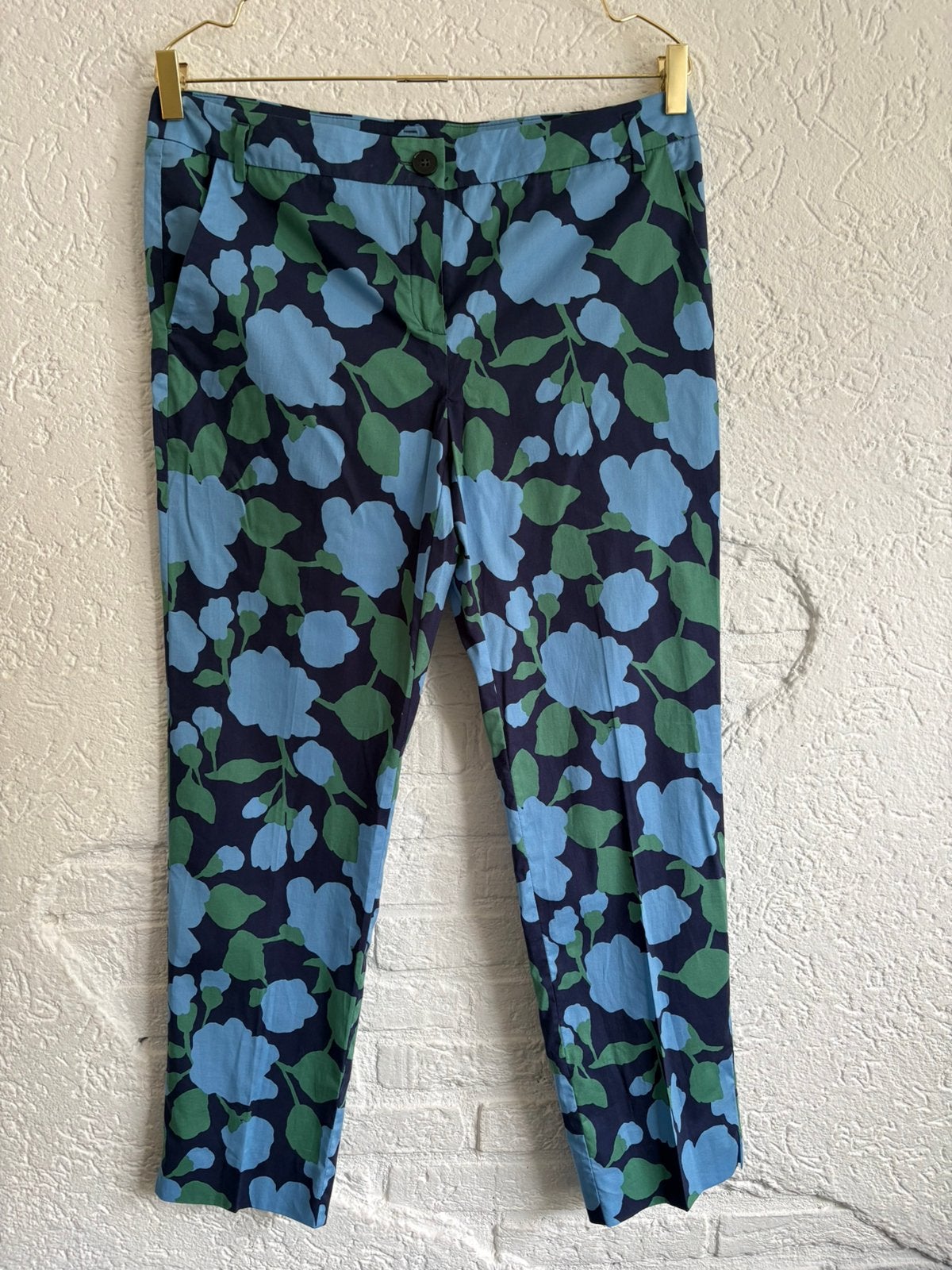 Emme by Marella broek print, Maat 38/40 (M), Blauw, Ophalen of Verzenden, Zo goed als nieuw