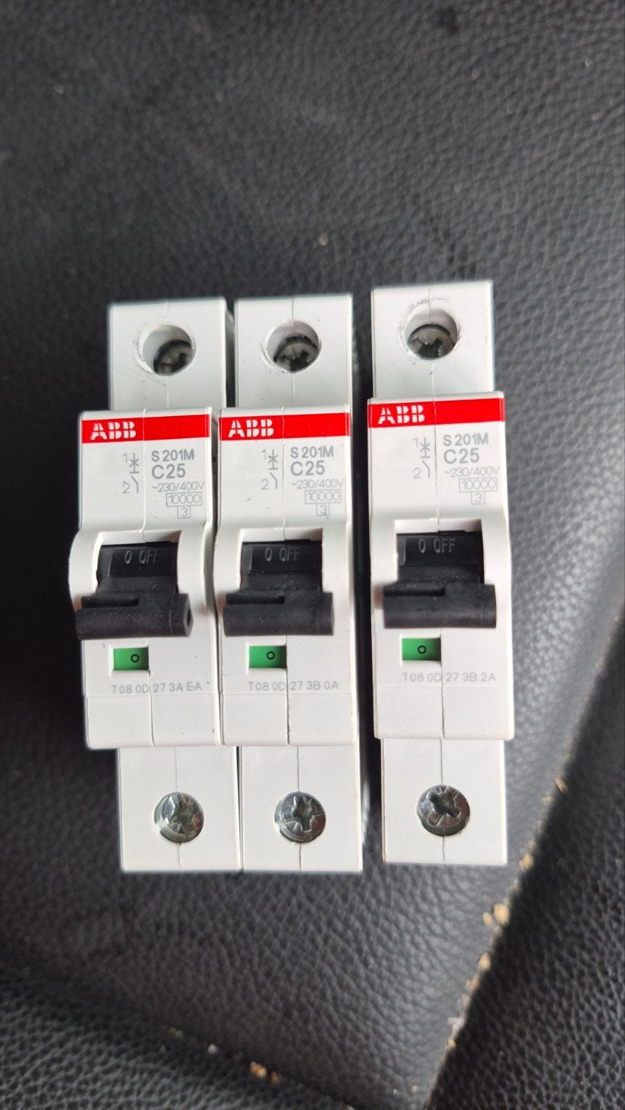 ABB S201M C25 Installatieautomaat (3 stuks), Ophalen of Verzenden, Nieuw, ABB, Installatieautomaat