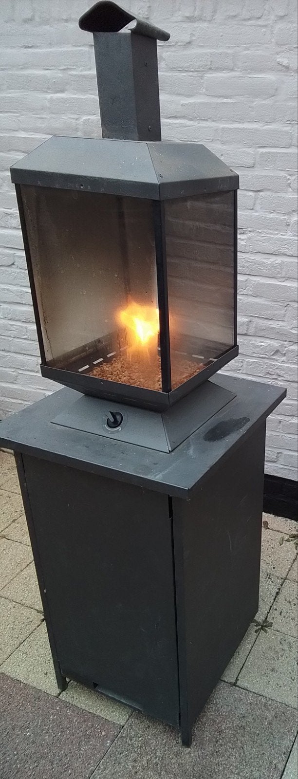 Gebruikt, excl gasfles, tuin kachel, sfeerhaard, schoonmaken, Ophalen, Gebruikt