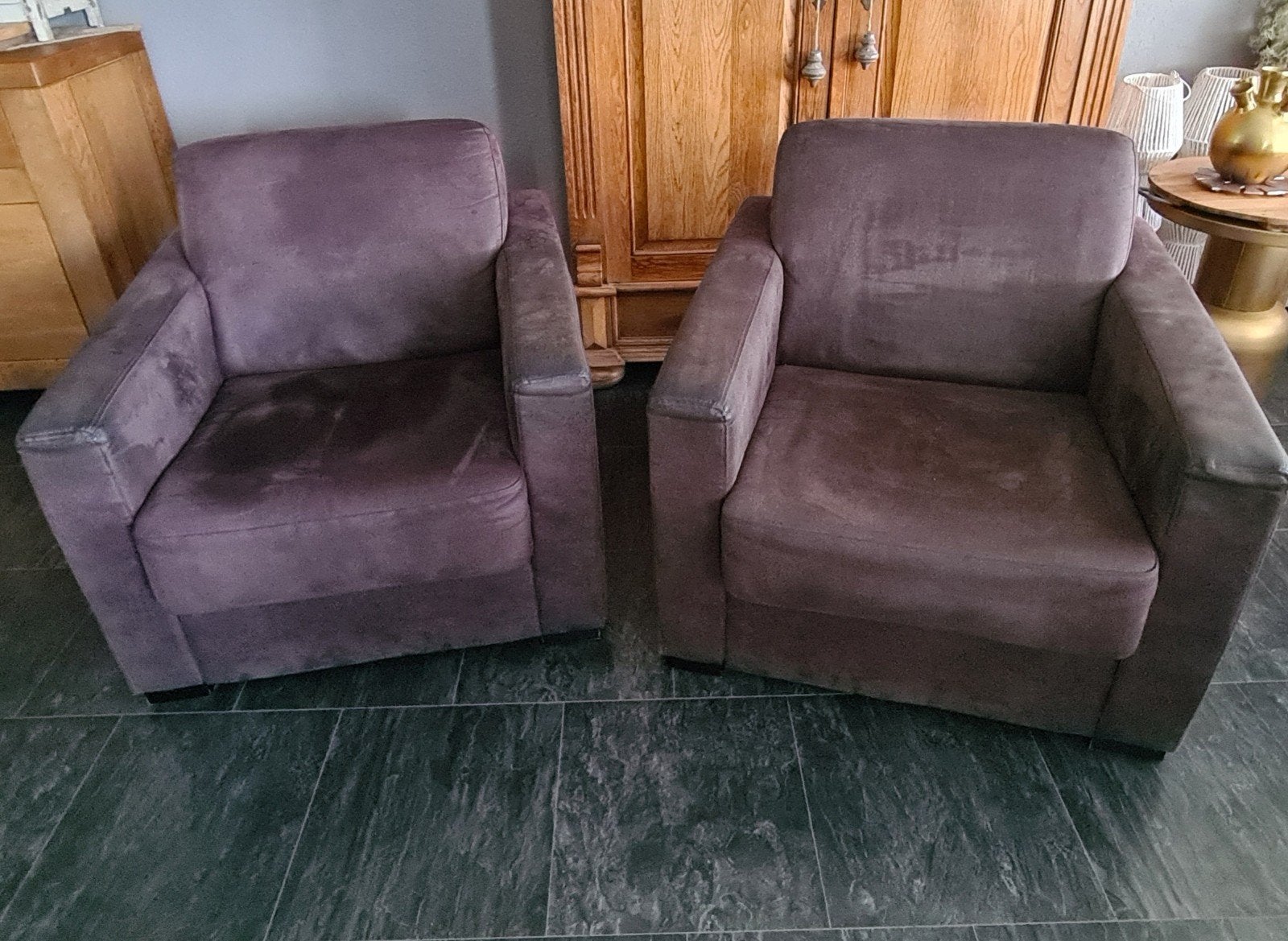 Twee fauteuils - GRATIS op te halen, Ophalen, Gebruikt, 75 tot 100 cm, 75 tot 100 cm