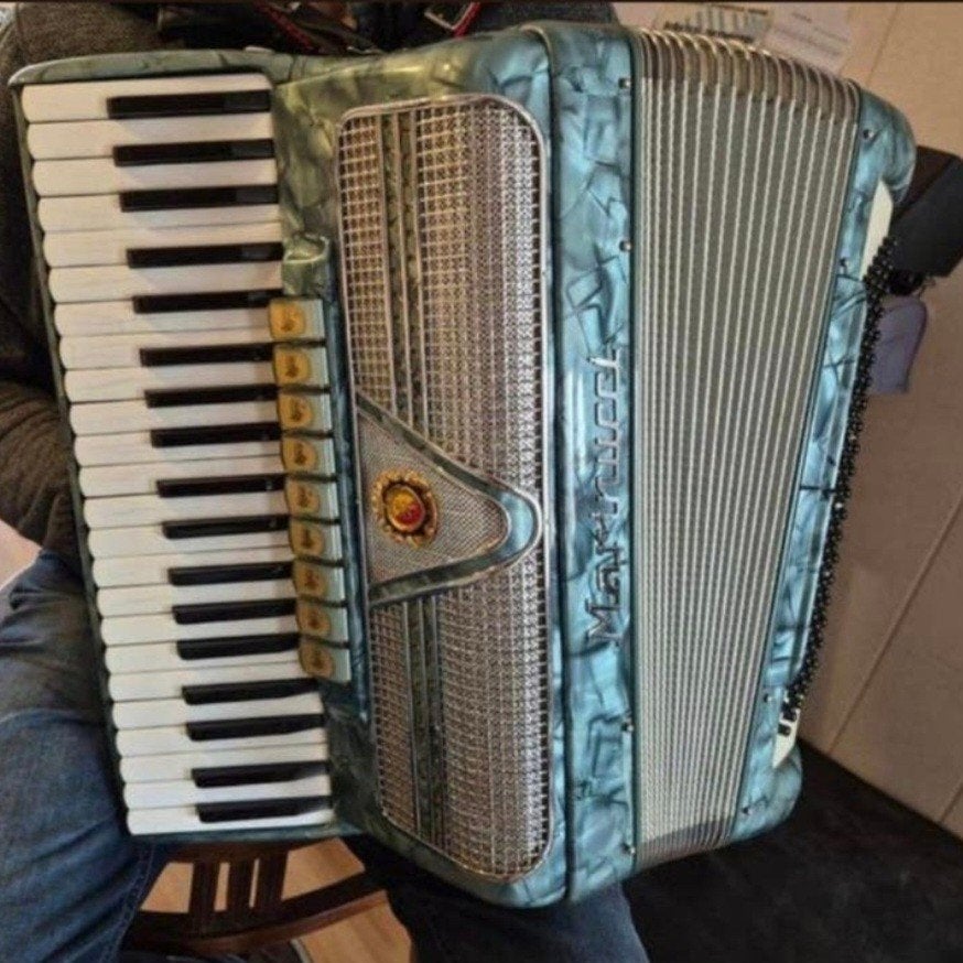 Mooie Marinacci Toetsaccordeon met Koffer, Ophalen, Gebruikt, Overige formaten, Met koffer