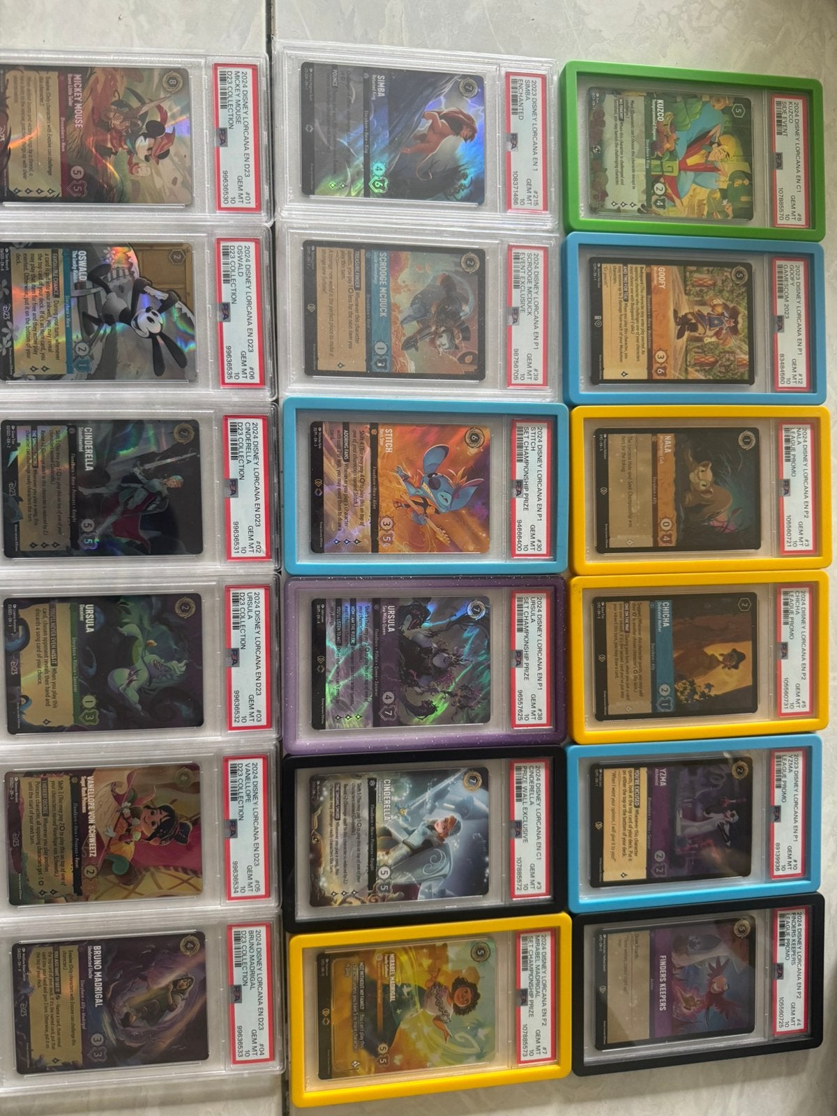 Disney lorcana psa 10 slabs, Ophalen of Verzenden, Overige figuren, Zo goed als nieuw, Plaatje of Poster