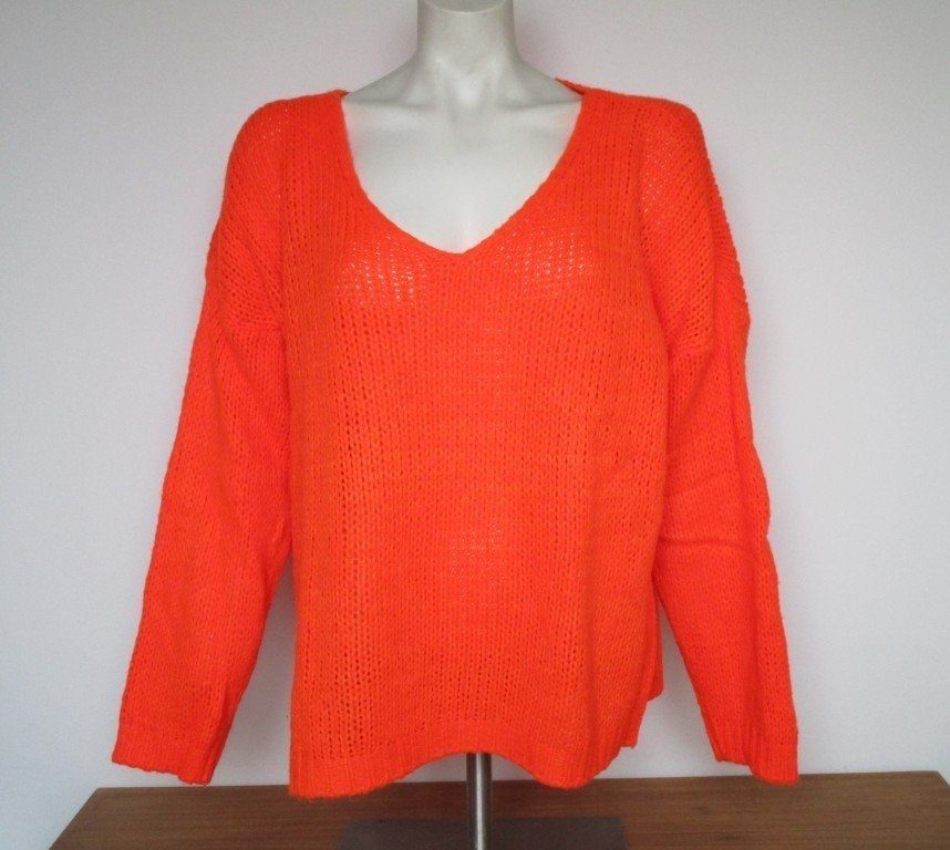 Nr.320: Fluor oranje trui maat XL heerlijk kleurtje, Kleding | Dames, Truien en Vesten, Ophalen of Verzenden, Zo goed als nieuw
