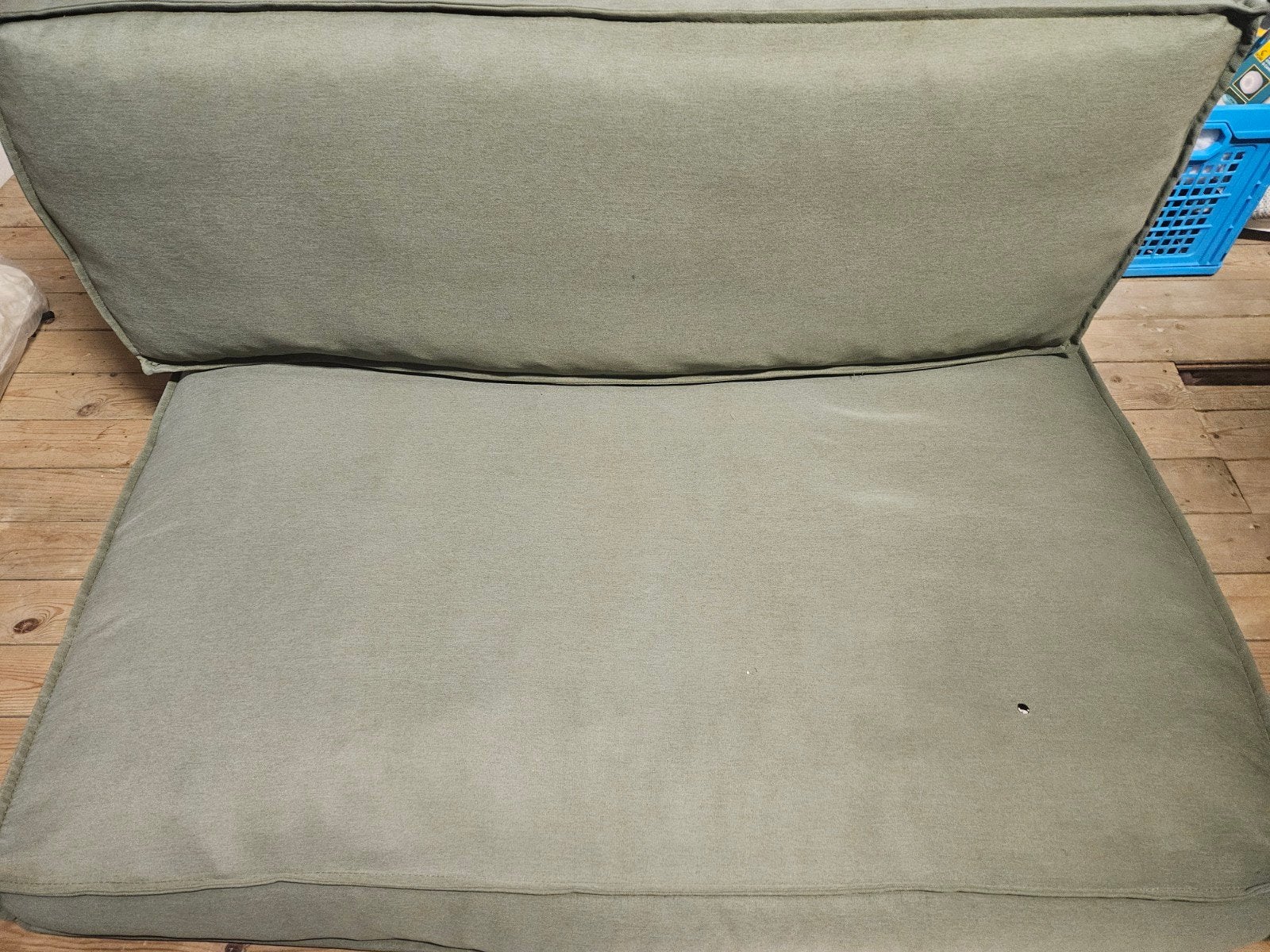 Palletkussen set: 2 zit- en 2 rugkussens (groen), Ophalen, Gebruikt