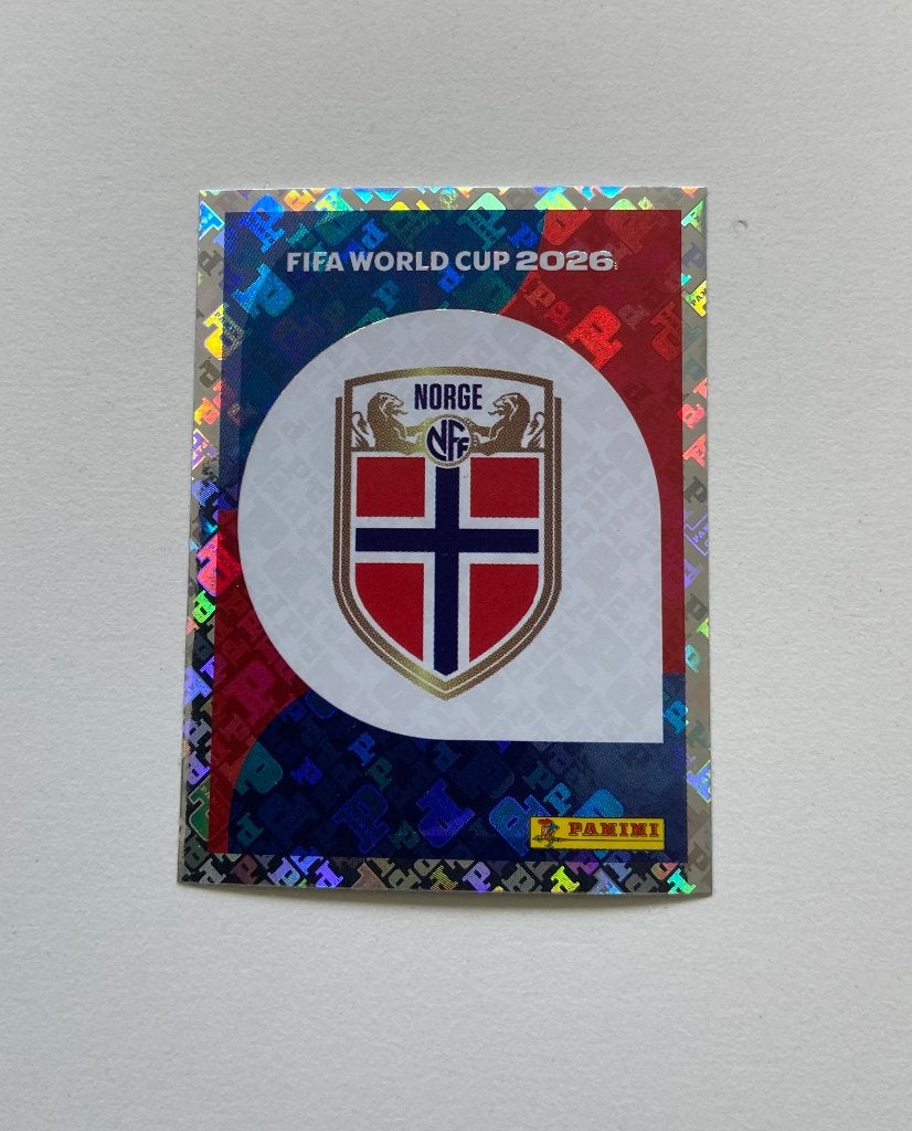 Panini WK 2026 - embleem Noorwegen, Ophalen of Verzenden, Nieuw, Sticker