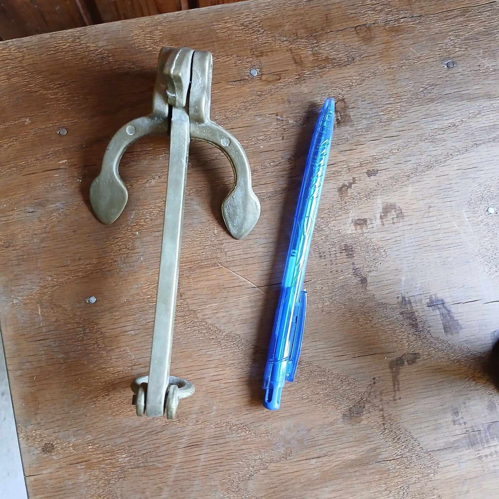 Decoratief messing anker - Vintage nautische decoratie, Ophalen of Verzenden