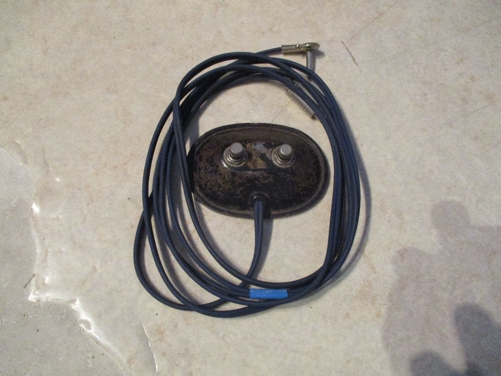 vintage fender dual footswitch, Ophalen of Verzenden, Gebruikt, Elektrische gitaar