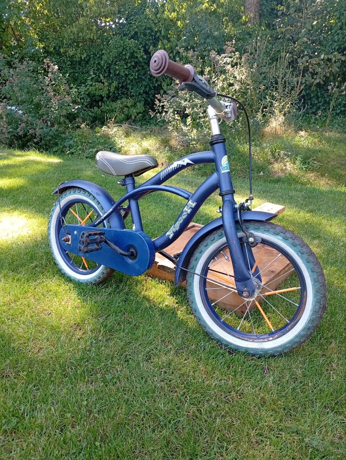 Kinderfiets Volare 14 inch - Blauw, Ophalen, Velgrem, Volare, 16 tot 20 inch