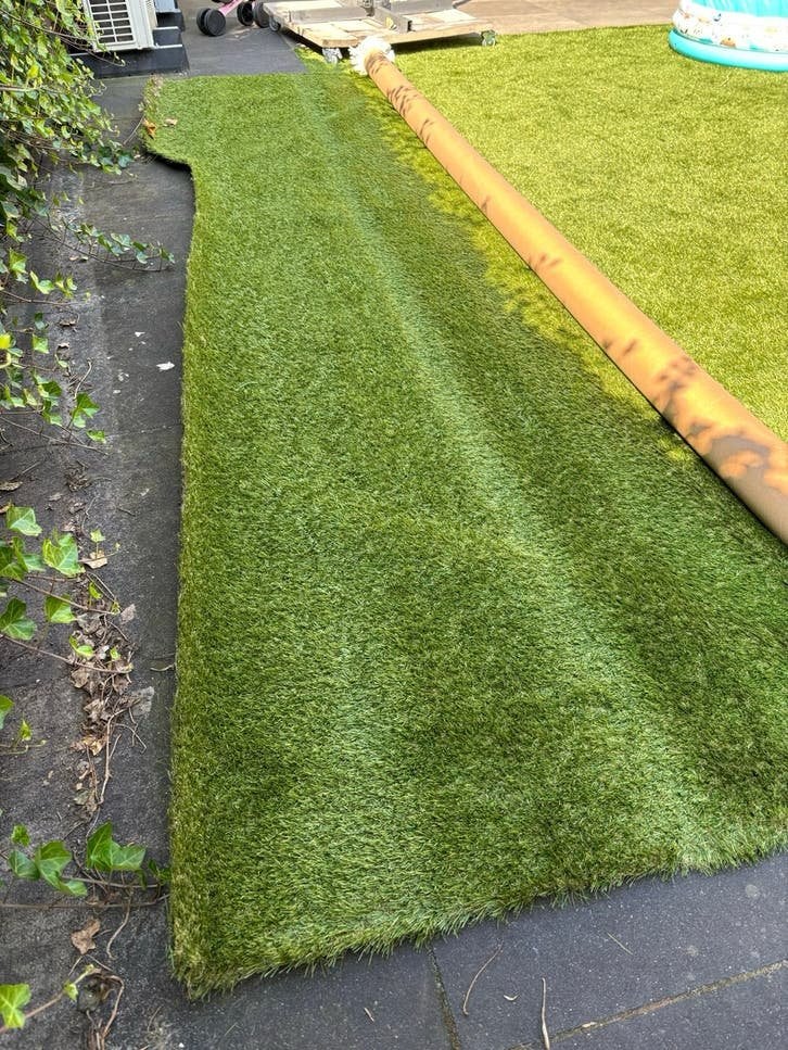 Nieuw kunstgras stuk 4 x 0,90 meter ZEER MOOI, Tuin en Terras, Gras en Kunstgras, Ophalen, Nieuw, Minder dan 10 m², Kunstgras
