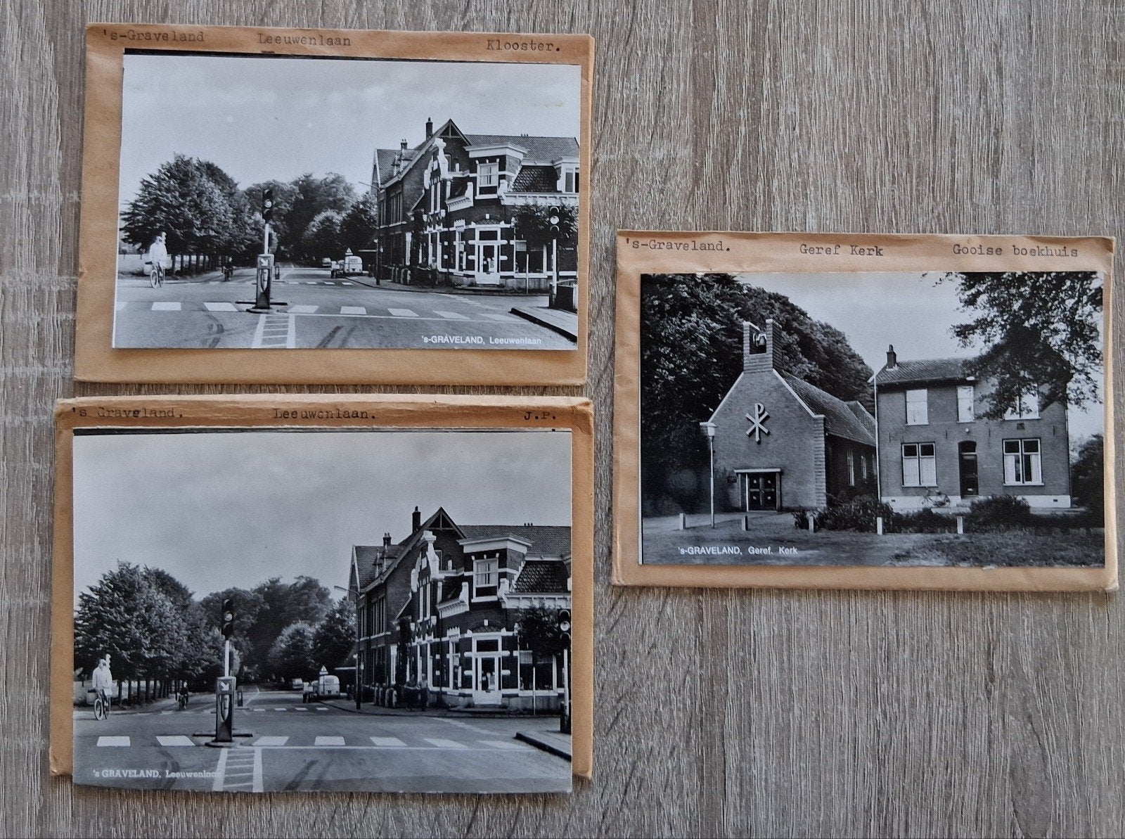 Graveland, 6 x glasplaat JosPe. ook.a. Wapen van Amsterdam, Verzamelen, Ansichtkaarten | Nederland, Ongelopen, Noord-Holland, 1960 tot 1980