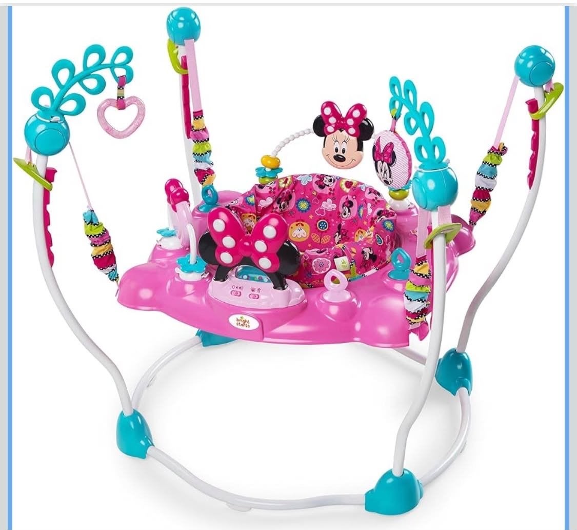 Bright Starts Minnie Mouse Jumper met geluid en licht, Ophalen, Zo goed als nieuw, Overige typen, Met licht