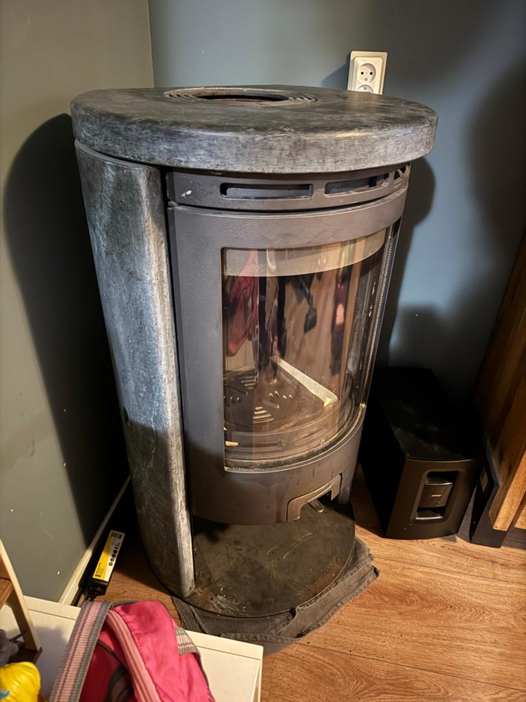 Barbas Eco 600 Speksteen Houtkachel - 5-9 kW, Gebruikt, Houtkachel, Ophalen of Verzenden, Vrijstaand