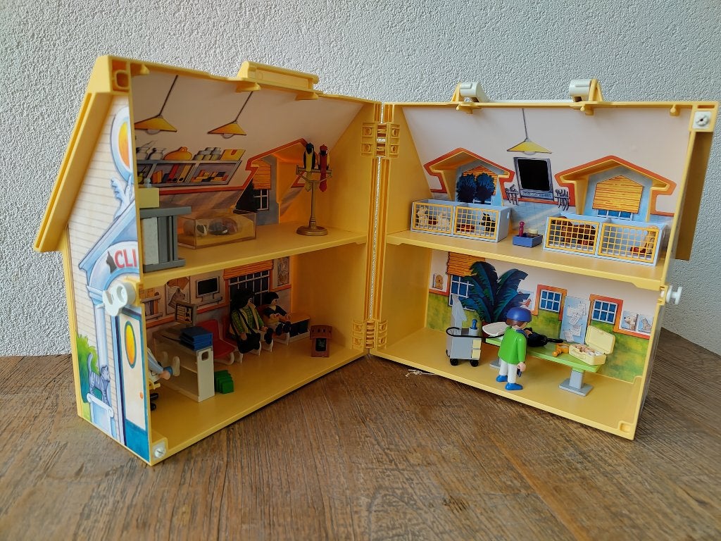 Playmobil Meeneem dierenkliniek | 4374, Gebouw, Complete set, Ophalen of Verzenden, Zo goed als nieuw