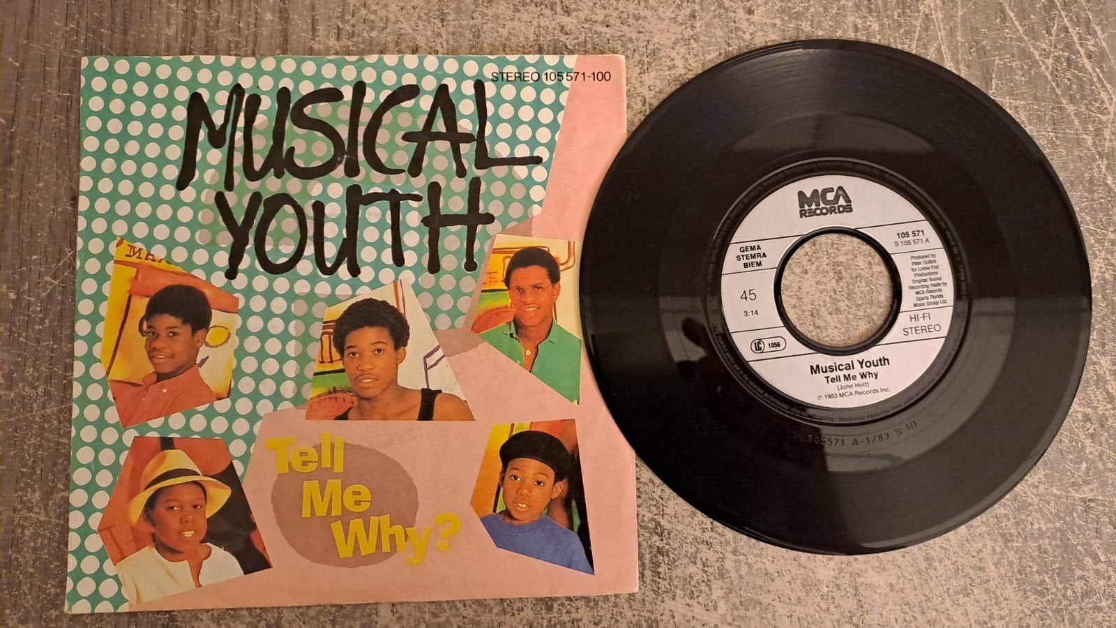 Musical youth  - tell me why, Cd's en Dvd's, Vinyl Singles, Fotohoes, Ophalen of Verzenden, Gebruikt, Pop