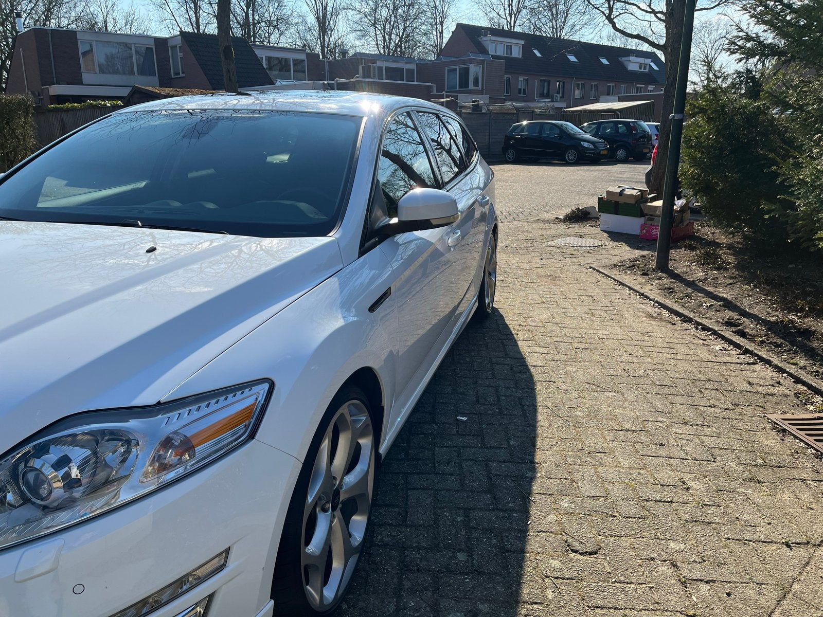 Ford Mondeo 2.0 ecoboost 241pk Wagon 2010 Wit, Auto's, Euro 5, 1800 kg, Zwart, 4 cilinders