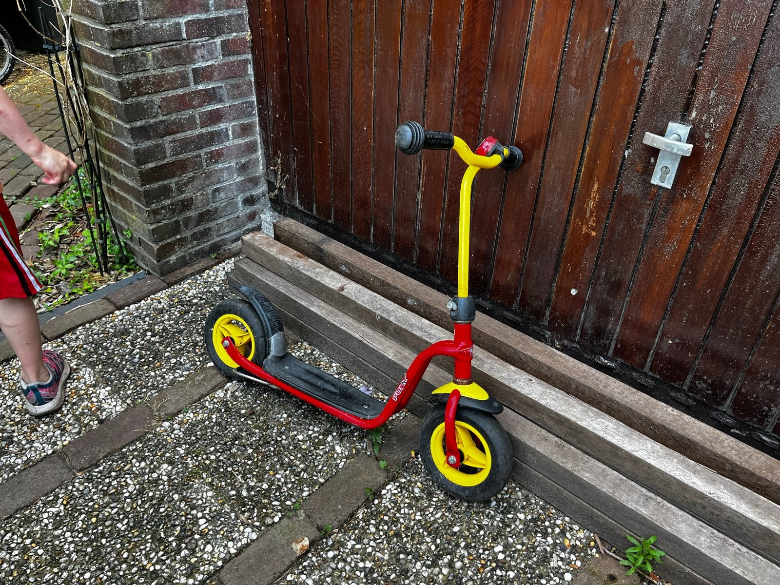 Puky kinderstep - Rood/Geel, Ophalen, Gebruikt, Gewone step