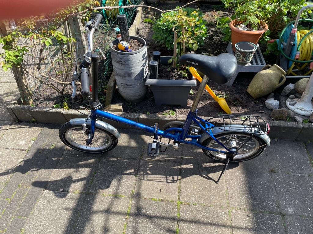 Vouwfiets 16 inch  3 veseneling, Fietsen en Brommers, Fietsen | Vouwfietsen, Overige merken, Terugtraprem, Gebruikt, Versnellingen