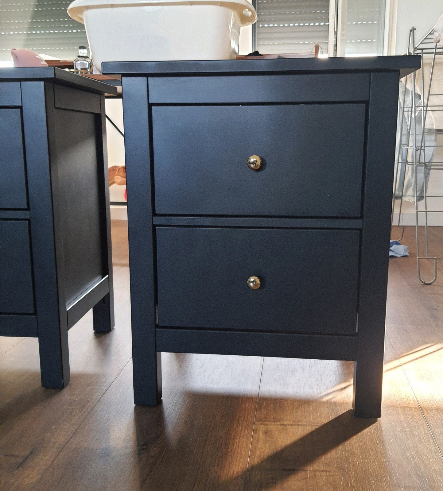 2x Ikea Hemnes nachtkastje, Huis en Inrichting, Ophalen, Zo goed als nieuw, Minder dan 45 cm
