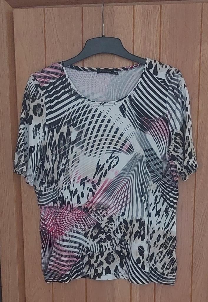 Witteveen Dames shirt met print - Maat L, Kleding | Dames, T-shirts, Ophalen, Overige kleuren, Maat 42/44 (L), Zo goed als nieuw