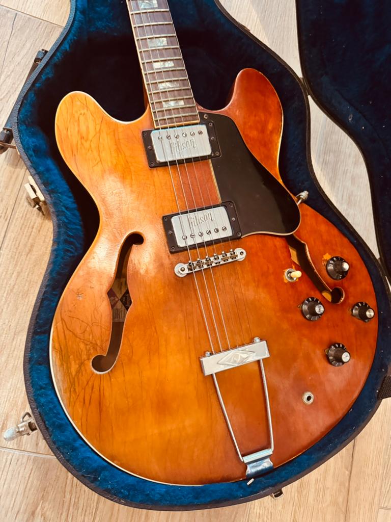 Gibson ES-340 uit 1972, Muziek en Instrumenten, Ophalen of Verzenden, Zo goed als nieuw, Hollow body, Gibson
