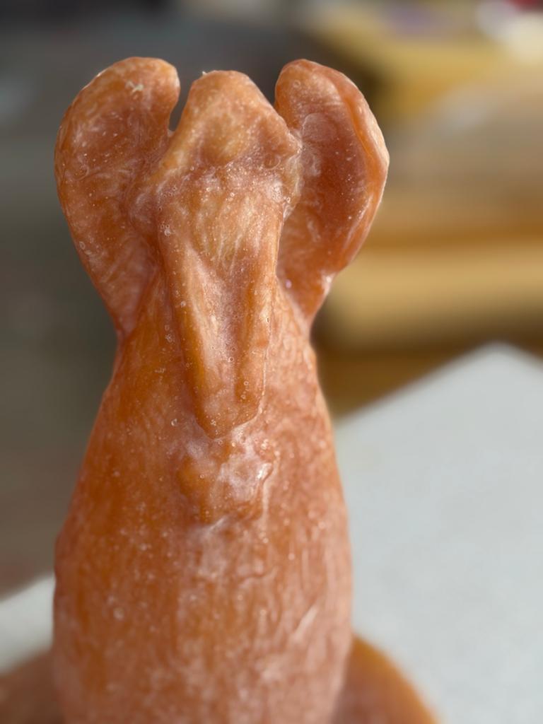 Gietmal engeltje - voor creatieve knutselprojecten, Gebruikt, Oranje, Ophalen of Verzenden, Kunststof