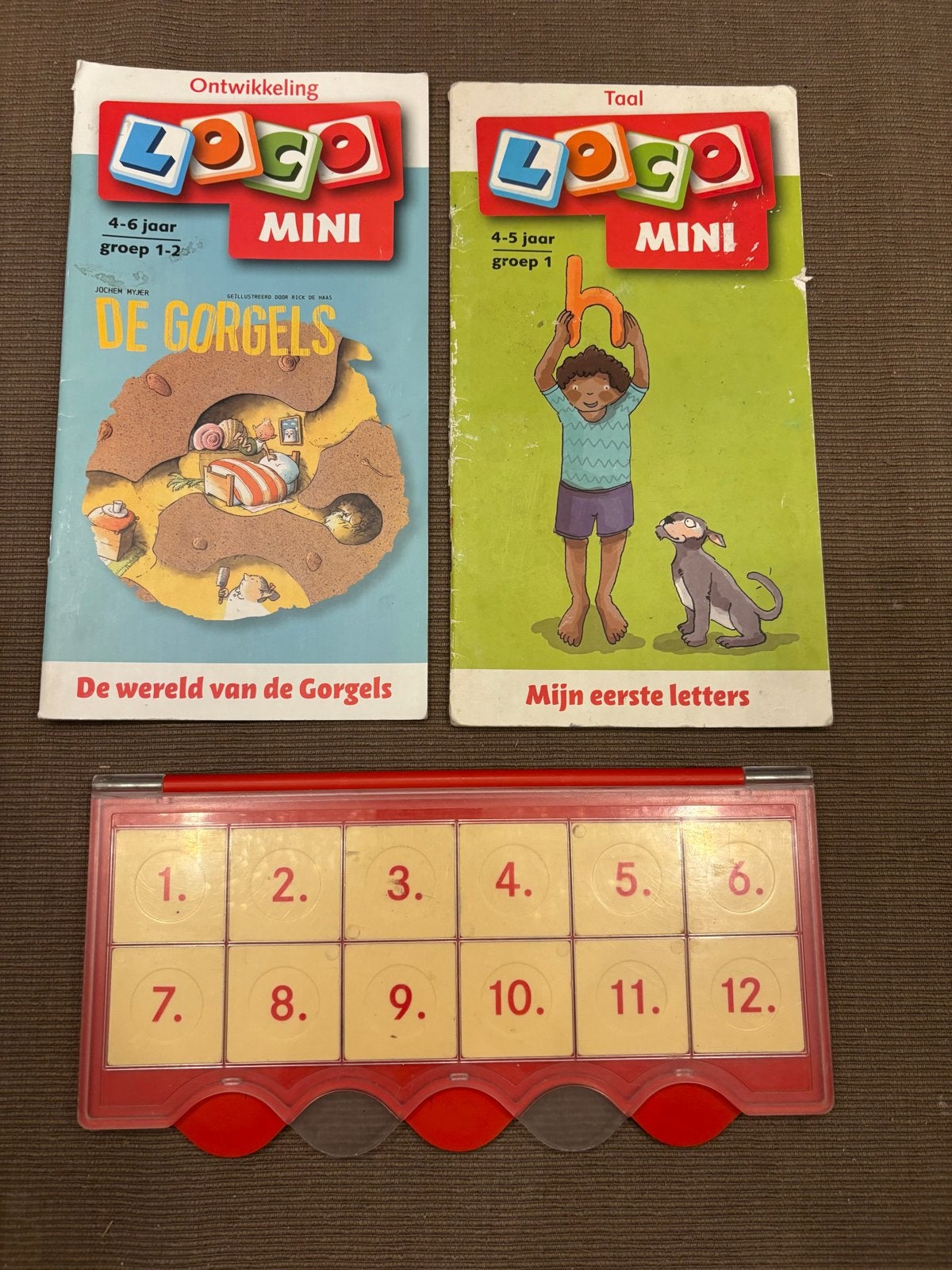 Mini Loco set: De Gorgels & Mijn eerste letters (4-6 jaar), Ophalen of Verzenden, Gebruikt, Taal en Lezen