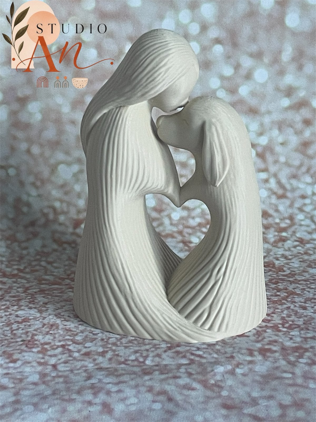 Liefdevolle 3D geprinte beeldjes: mens met dier, Ophalen of Verzenden, Nieuw