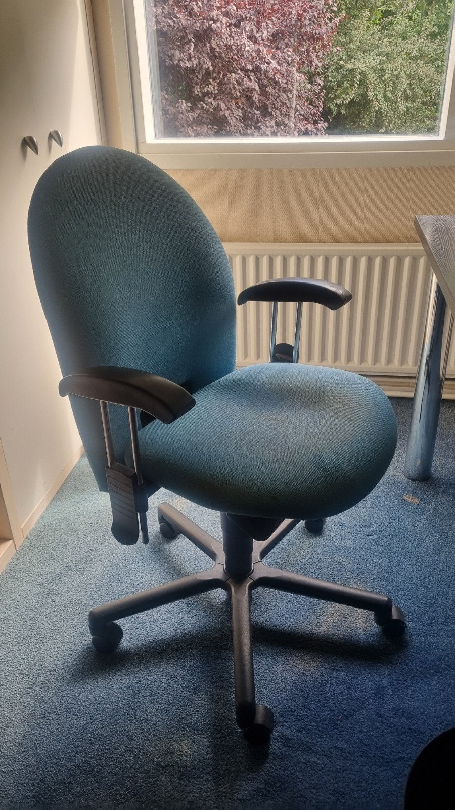 Comfortabele Bureaustoel - Blauw/Groen, Ophalen, Gebruikt, Blauw, Bureaustoel