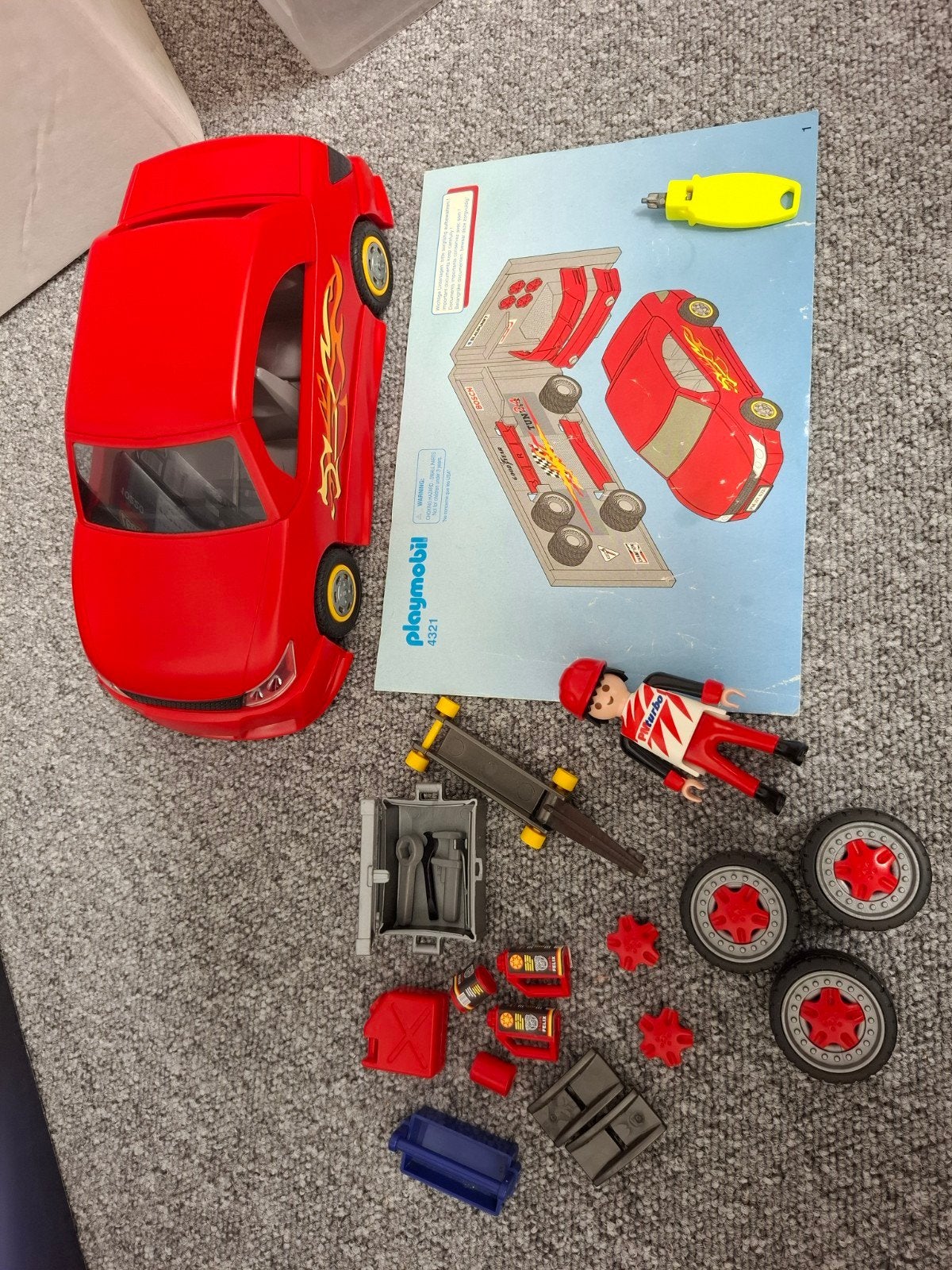 Playmobil Tuning Car 4321 - Niet compleet, Ophalen of Verzenden