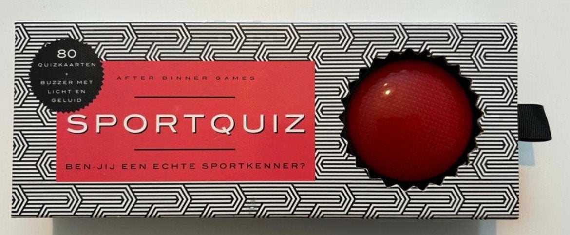 Sportquiz: Ben jij de echte sportkenner? Met buzzer!, Drie of vier spelers, Ophalen of Verzenden, Zo goed als nieuw