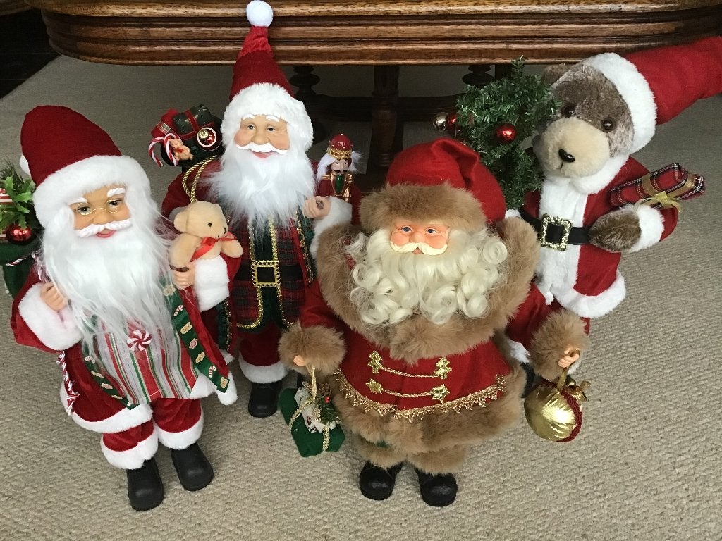 kerstmannen, 4 stuks, Diversen, Ophalen of Verzenden, Zo goed als nieuw