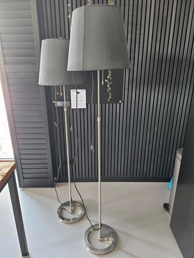 IKEA NYFORS Vloerlampen - Set van 2, Ophalen, Gebruikt, Modern, Scandinavisch, Stof